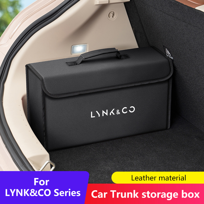 Car Trunk Organizer Foldable Storage Box - Car Leather Trunk Storage Box Foldable