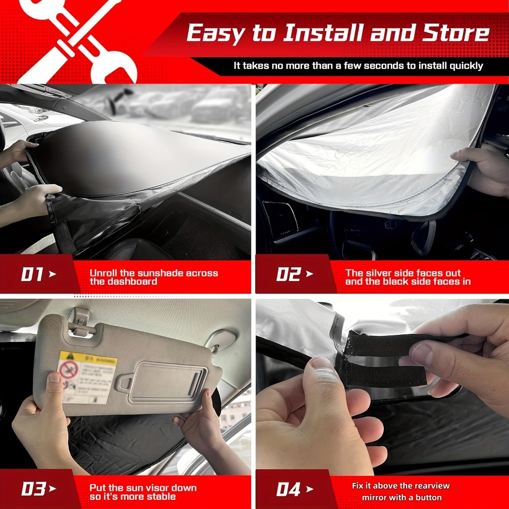 Car Windshield Sunshade Car Fr - Car Sunshade Windshield Umbrella Foldable 评论和价格