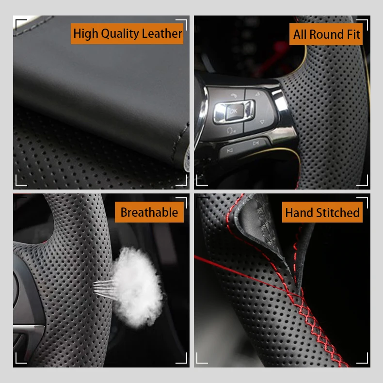 Car Steering Wheel Cover For J - Car Steering Wheel Cover Anti Slip Breathable 评论和价格