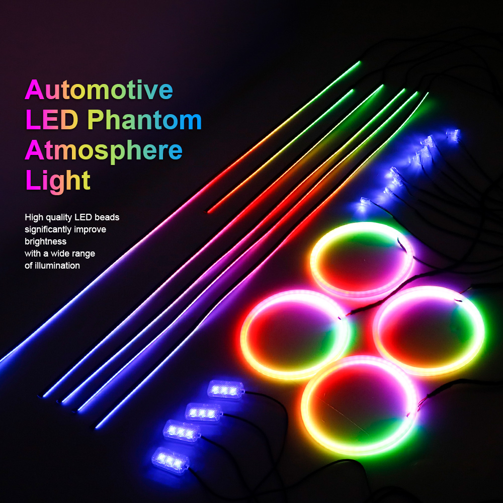 6/10/14/18/22 in 1 Car Ambient - Led Ambient Interior Car Lights App Control 评论和价格
