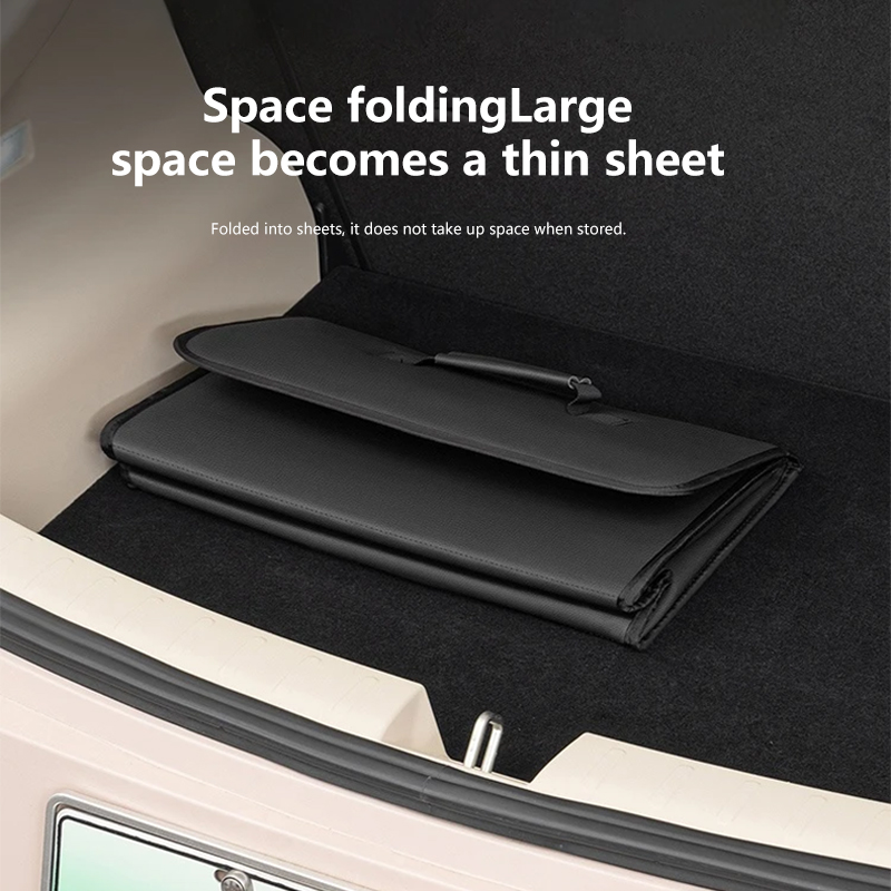 Car Leather Trunk Storage Box  - Car Trunk Organizer Foldable Storage Box 评论和价格