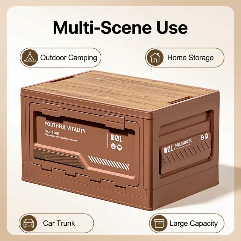 Folding Outdoor Camping Storag - Car Trunk Organizer Foldable Storage Box 评论和价格