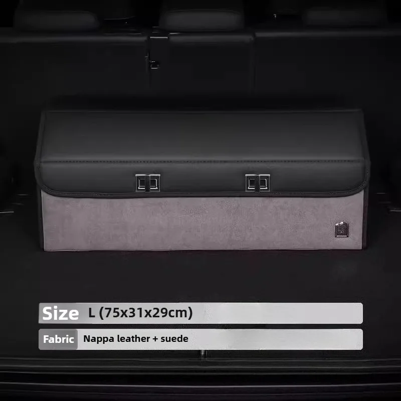 Light Luxury Suede Car Trunk S - Car Trunk Organizer Foldable Storage Box 评论和价格