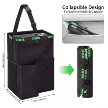 Black Car Waterproof Trash Bag - Waterproof Car Trash Can With Lid 评论和价格