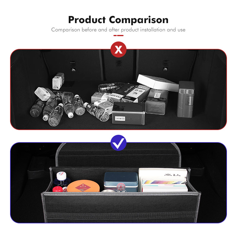 For Denza Foldable Felt Car Tr - Car Trunk Organizer Foldable Storage Box 评论和价格